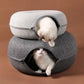 Donut Cat Bed Interactive Tunnel Pet Felt Indoor Toys Cats House Kitten Training Toy Cat Kennel Pets Supplies