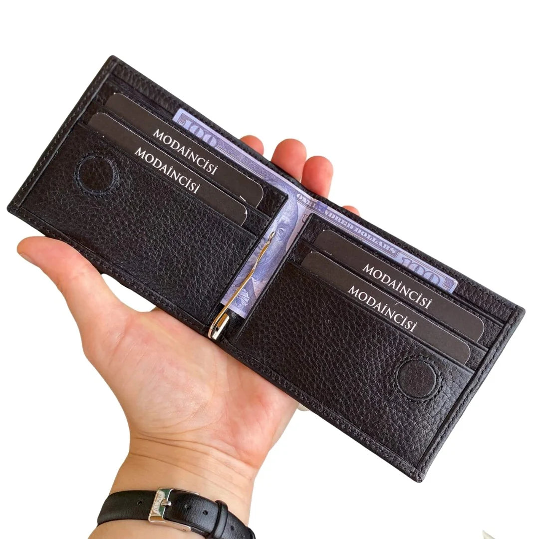 Edusa - Genuine Leather Premium Money Clip Luxury Wallet