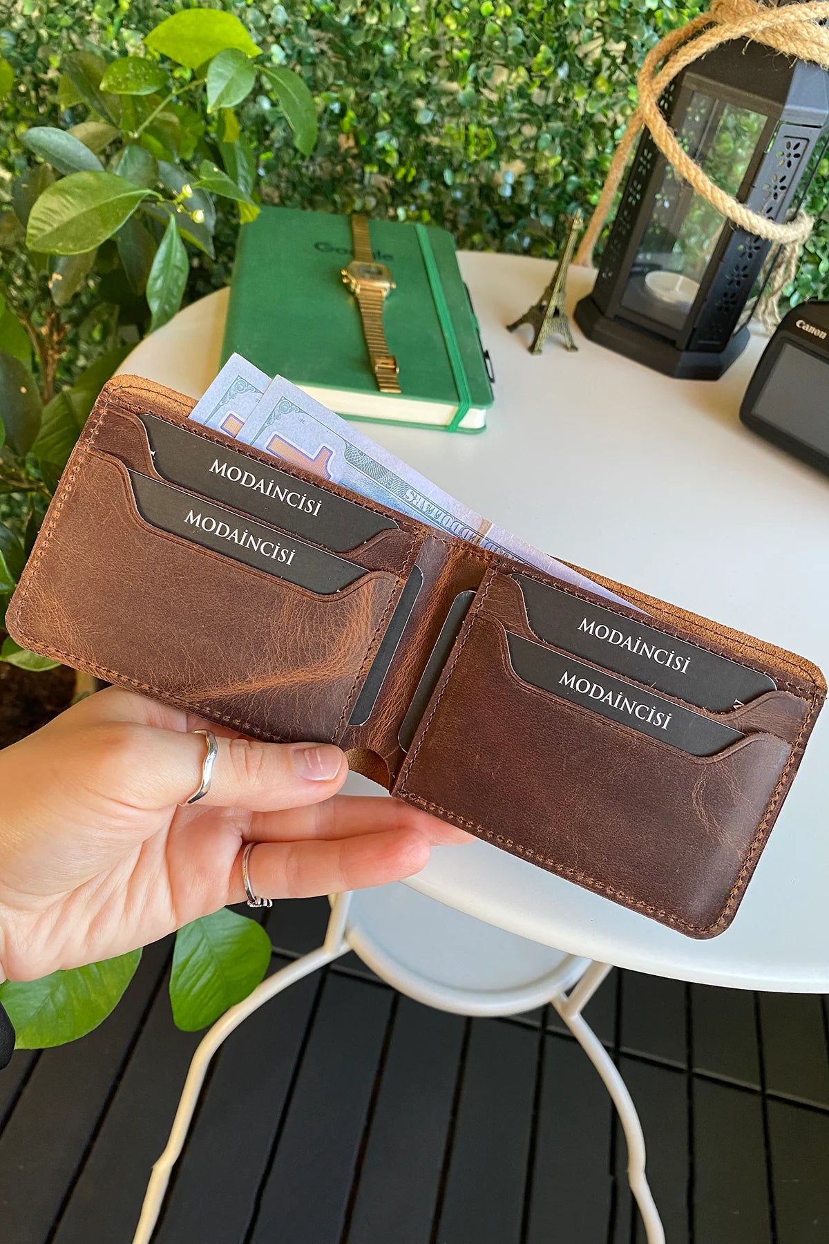 Tulipa - Genuine Leather Natural Wallet