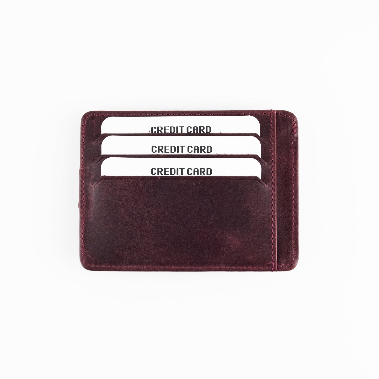 Zona - Genuine Leather Card Holder with ID Windon and Cash Compartment