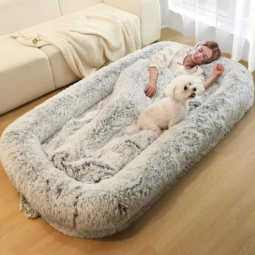 Human Dog Bed for Adults, 71" Long Human Size Dog Bed, Removable Cover, Washable, Waterproof, Orthopedic Design